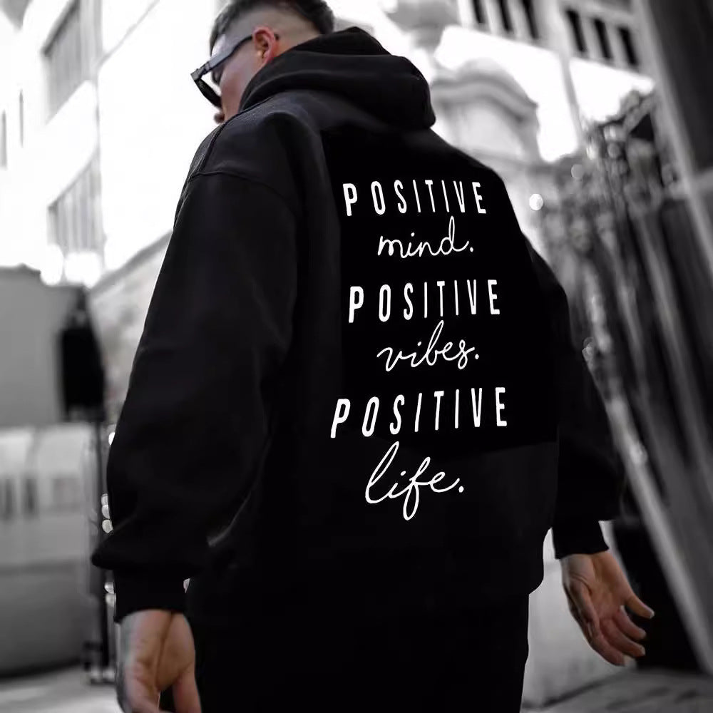 Fall Winter Fashion English Letter Print Hoodie - Bold and Brave