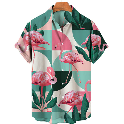 3D Digital Printing Tropical Forest Animal Hawaiian Shirt - Bold  and Brave