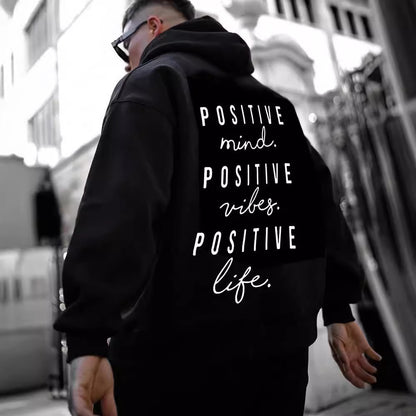 Fall Winter Fashion English Letter Print Hoodie - Bold  and Brave