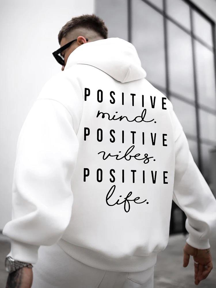 Fall Winter Fashion English Letter Print Hoodie - Bold  and Brave