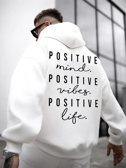 Fall Winter Fashion English Letter Print Hoodie - Bold  and Brave