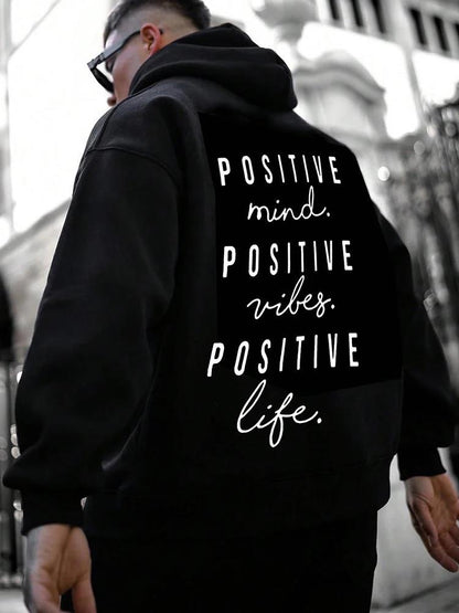 Fall Winter Fashion English Letter Print Hoodie - Bold  and Brave