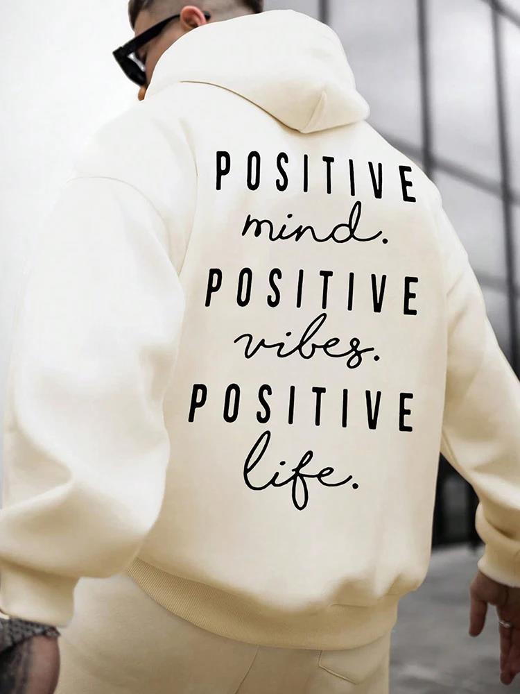 Fall Winter Fashion English Letter Print Hoodie - Bold  and Brave